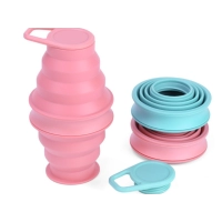 Botella de Agua Colapsible, de 500 ml, en PP + Silicona