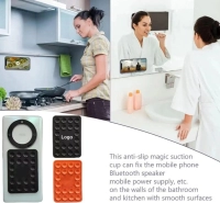 Porta Celular con Chupas, en silicona, para colocar en Pared o Cualquier lugar