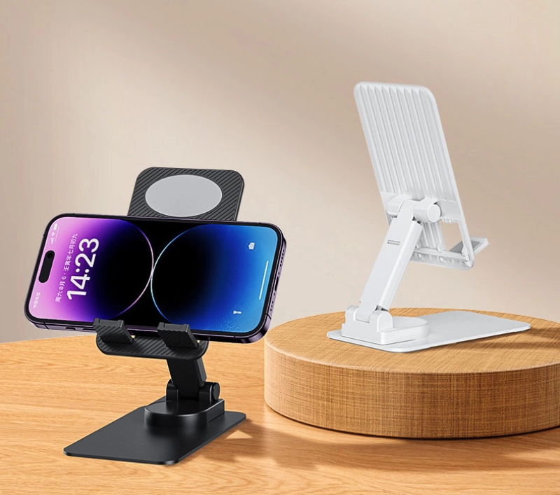 Stand plastico para Celular y Tablet con medida 12 x 6.8 x 2.4 cmts