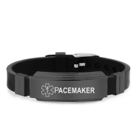 Brazalete Medico, elaborado en Silicona + Metal, con datos del paciente