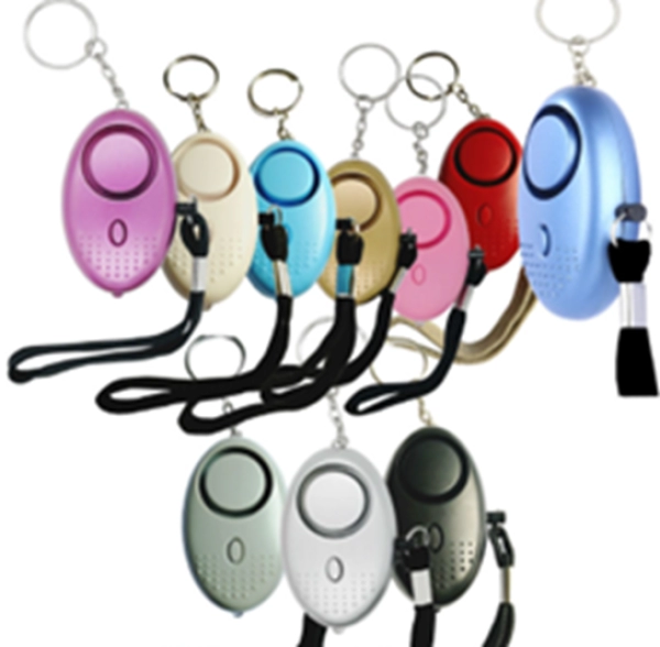 Alarma Personal, en ABS, con  llavero, tamaño 67 x 45 x 25 mm, en caja