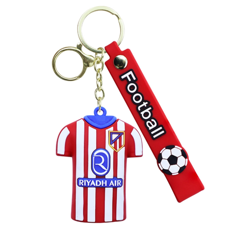 Llavero manilla con camiseta en PVC y mini balon
