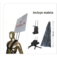 Pop Man Publicitario Camel, con aviso Cuadrado Doble Cara, de 60 x 60 cmts