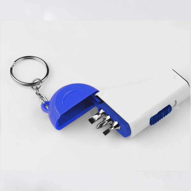 Herramientero Drop, llavero set de 3 destornilladores con linterna LED, 8 x 3.2 cmts