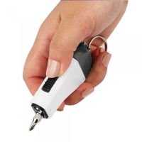 Herramientero Drop, llavero set de 3 destornilladores con linterna LED, 8 x 3.2 cmts