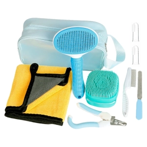 Set Groomer, de belleza, para mascotas. Varios accesorios en estuche