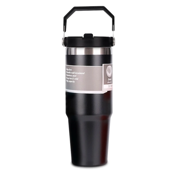 Mug Zero, de 900 ml, en Acero Inoxidable de doble capa,  23.7 x 9.8 cmts