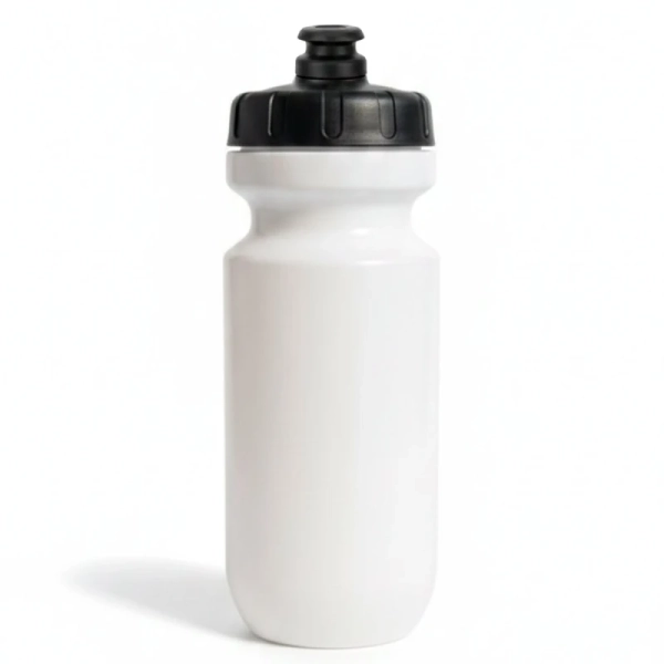 Botella profesional de Ciclismo 600 ml exprimible, tapa doble succion