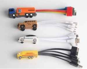 Multiconector x 3 en PVC en 3D en diseño personalizado de Camion