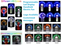 Ventilador Portatil con Mensaje en LED