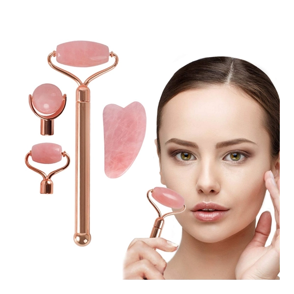 Masajeador y Roller Facial en Jade