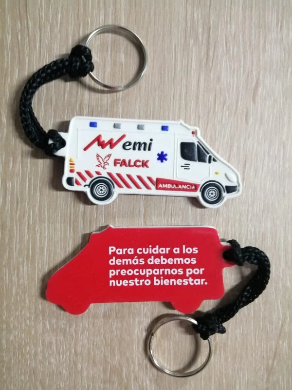 Llaveros Microinyectados en alto relieve