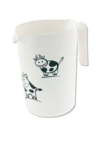 Jarra Redonda, de 1 Litro, de alto 16 y diametro 11.2 cmts, elaborada en PP