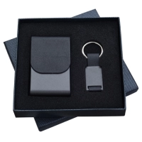 Set de Regalo en Caja con Portatarjetas y Llavero
