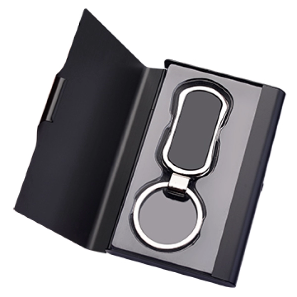 Set de Regalo, Portatarjetas y Llavero dentro