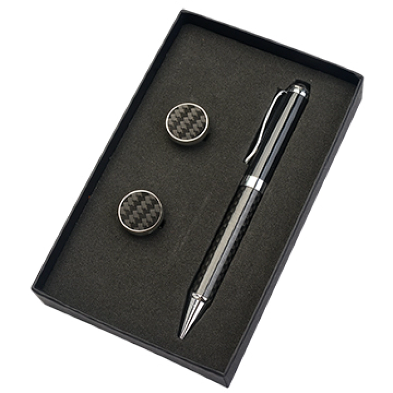 Set de Regalo en Caja, Mancornas y Boligrafo