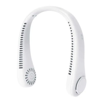 Abanico de Cuello, 20 x 14.5 x 6 cmts, flexible 360°