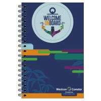 Cuaderno Argollado Pasta Dura, tamaño 25 x 17.5 cmts