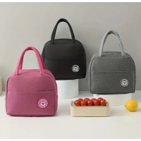 Lonchera Gallery, bolsillo exterior, interior aluminizado, 25 x 25 x 15 cmts