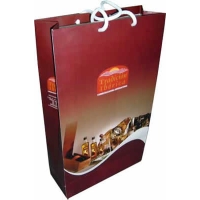 Bolsa Odessa, en Propalcote 200, troquelada, cordon motta, 38x25x10 cmts s.