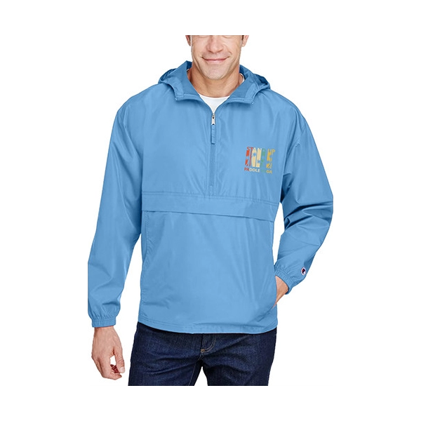 Chaqueta Sunshine con capucha, en poliester antifluido, con forro interno