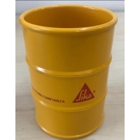 Caneca Portalápiz, elaborada en plastico ABS con pintura horneable.