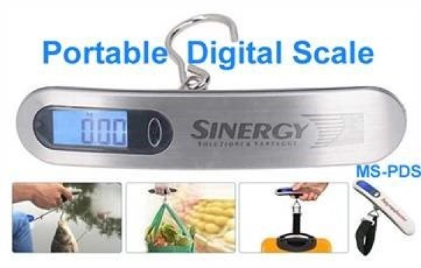 Pesa Digital Portátil para Maletas, en ABS y Acero inoxidable