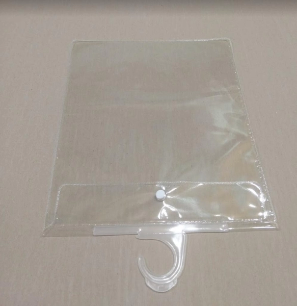 Bolsa de Vinilo con Gancho, varios tamaños, a su gusto, sobre pedido