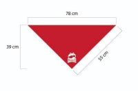 Bufanda Pensacola, en tela lino strech, 78 x 39 x 55 cmts