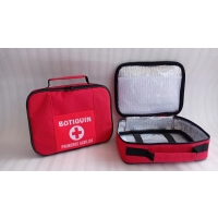 Botiquin Caracas, de primeros auxilios, 30 x 22 x 13 cmts, con bolsillo y elasticos