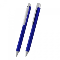 Boligrafo Falcao, clip de color gris, cuerpo plastico