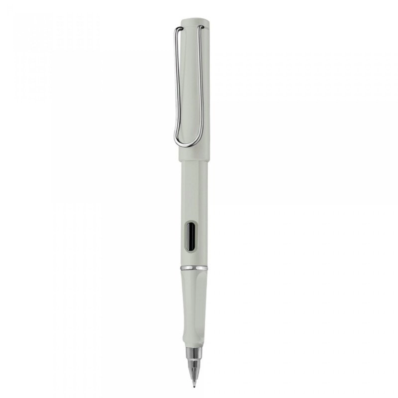 Boligrafo Salah, plastico, tapa removible, clip metalico y mina de tinta gel