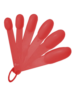 Cucharas Dosificadoras x 6 unds, largo 12.5 x 2.7 cmts, en Poliestireno