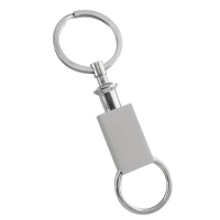 Llavero Metalico Pull Apart, con acabado mate de lujo, 7.3 x 2.8 cmts