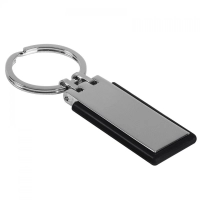 Llavero Frame, metalico, con borde siliconado, 8.7 x 2.3 x 0.5 cmts.