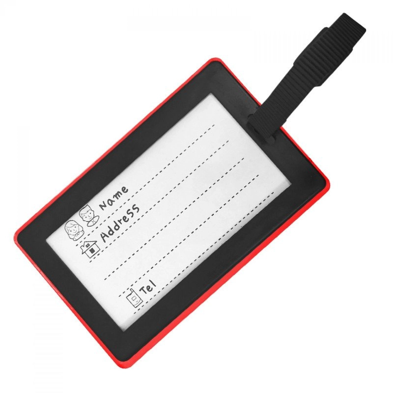 Identificador de Maletas, texto en alto relieve, 10.5 x 6.7 cmts.