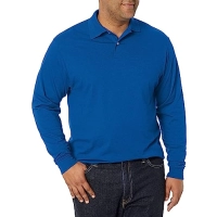 Camiseta Tipo Polo, poliester/algodon, manga larga