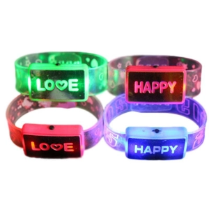 Manilla o Brazalete LED elaborado en ABS, sin Control de Voz