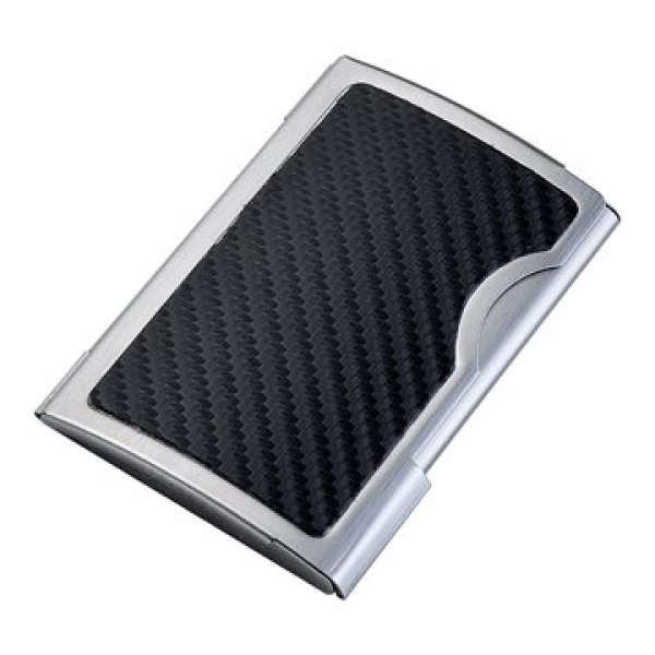 Porta Tarjetas elaborado en Aluminio y Fibra de Carbon