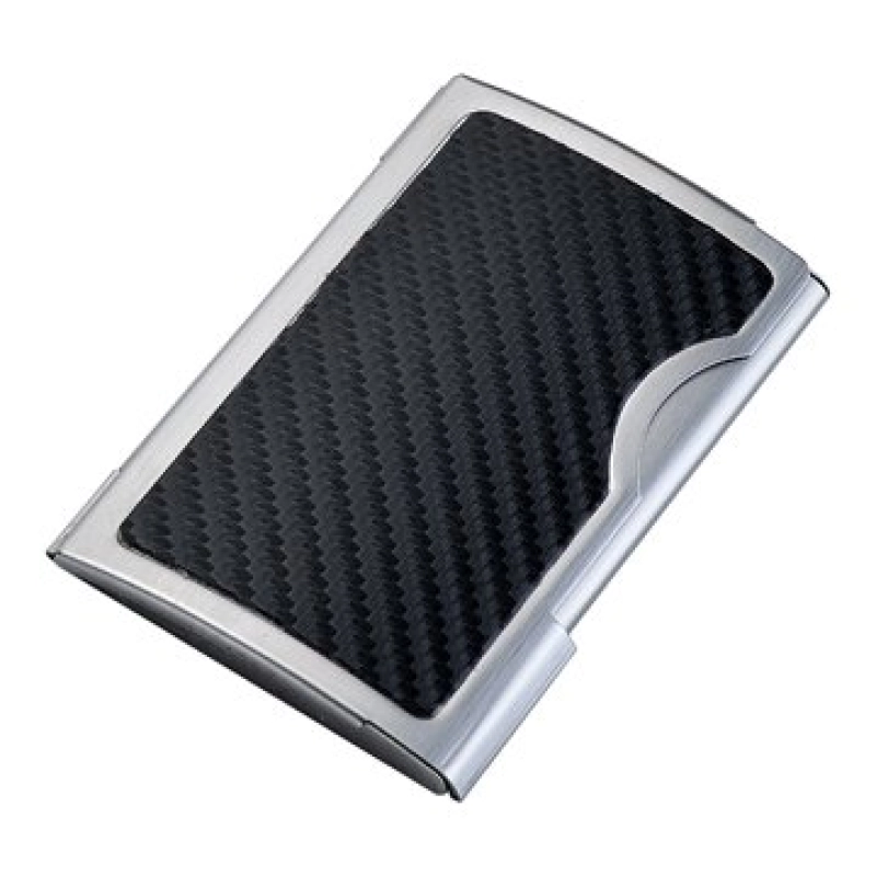 Porta Tarjetas elaborado en Aluminio y Fibra de Carbon