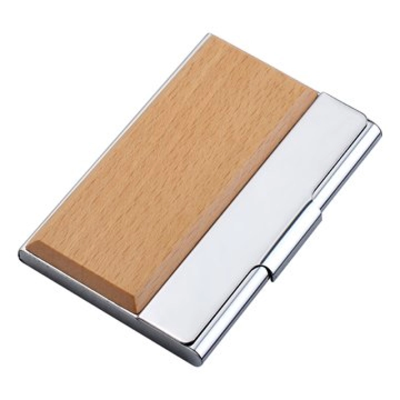 Porta Tarjetas elaborado en Metal y Madera