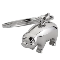 Llavero Metalico en forma de Cerdito en 3D