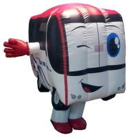 Dummy Inflable Caminante en forma de Bus