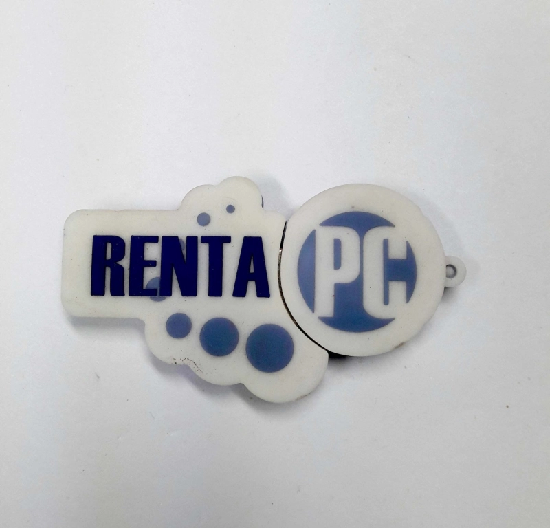 Memoria USB en PVC 2D diseño Logo Renta PC