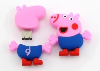Memoria USB en PVC 2D diseño Peppa Pig