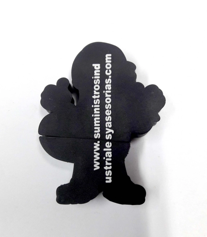 Memoria USB en PVC 2D diseño Ardilla con Overol