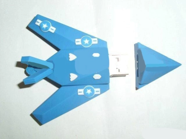 Memoria USB en PVC 3D diseño Avion de Guerra