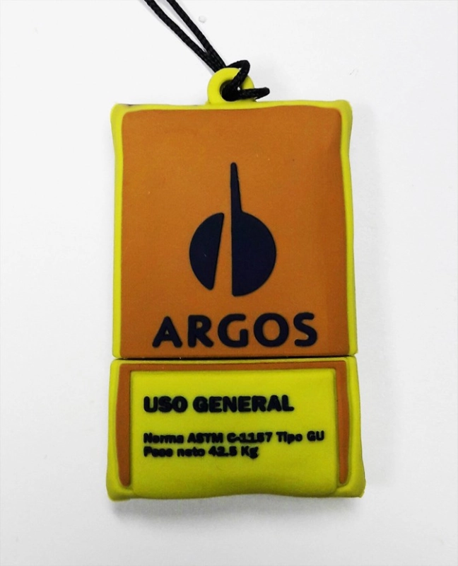 Memoria USB en PVC 2D diseño Saco de Cemento