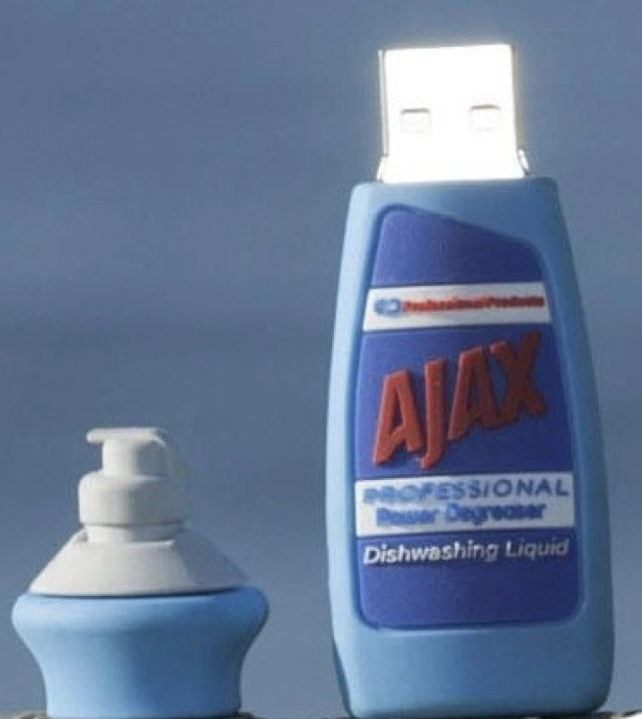 Memoria USB en PVC 3D diseño Botella de Detergente