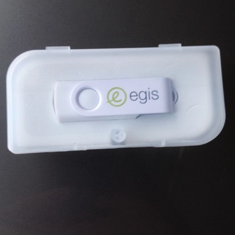 Caja Plastica para USB con espuma troquelada